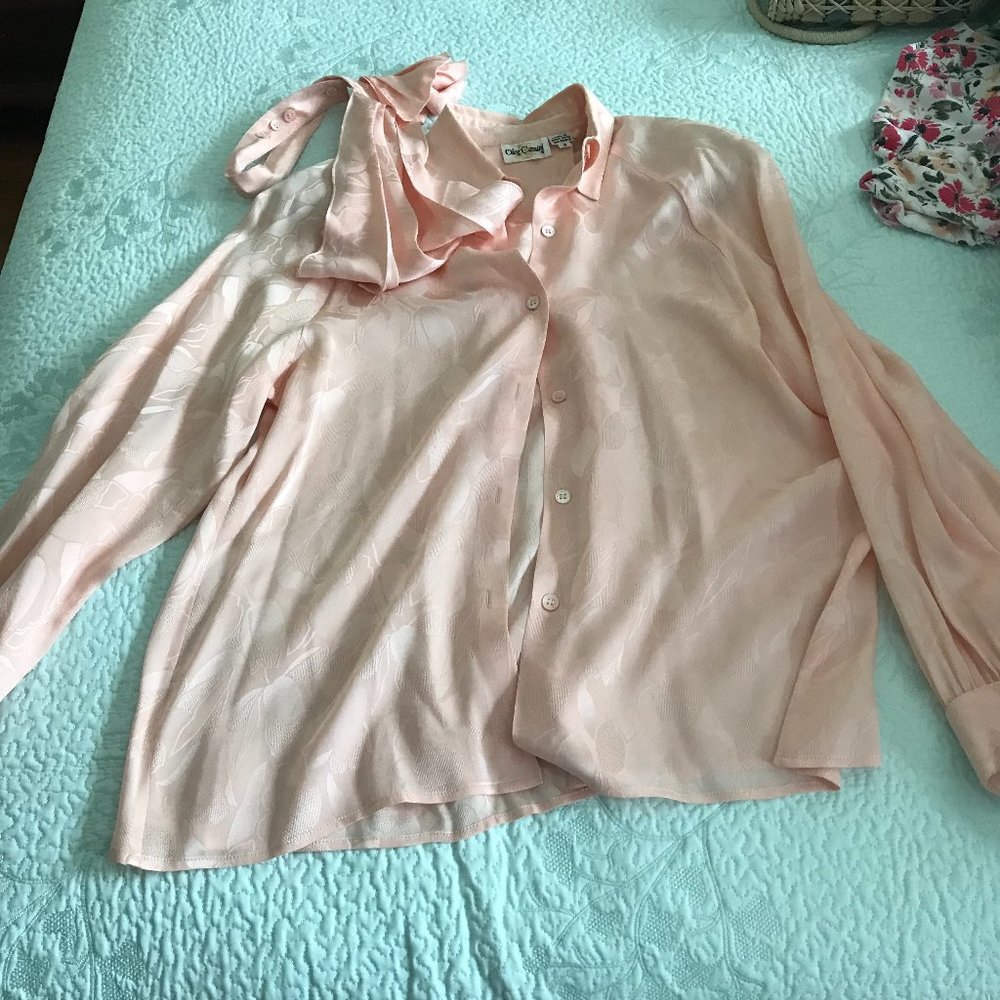 Oleg Cassini silk blouse